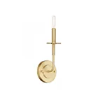 Livex Lighting Lisbon 51321-12 60W 1-Light Satin Brass Wall Sconce