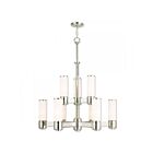 Livex Lighting 52109-35 Weston 9-Lights 540W Polished Nickel Chandelier