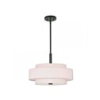 Livex Lighting 52137-92 Monroe 4-Lights 240W English Bronze Convertible Pendant