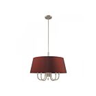Livex Lighting 52905-91 Belclaire 6-Lights 350W Brushed Nickel Pendant