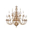 Livex Lighting 5321-22 Hill 21-Lights 840W Flemish Brass Chandelier