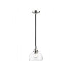 Livex Lighting 53641-91 Glendon 1-Light 60W Brushed Nickel with Polished Chrome Finish Accents Chandelier