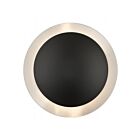 Livex Lighting 56571-04 Ventura 2-Lumières 120W Noir avec plaque arrière réflectrice en nickel brossé Plafonnier Semi Encastré