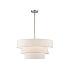 Livex Lighting 56724-91 Chandler 4-Lights 240W Brushed Nickel Pendant