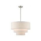 Livex Lighting 57484-91 Gladstone 4-Lights 240W Brushed Nickel Pendant