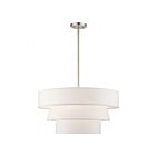 Livex Lighting 58134-91 Warrenville 4-Lights 240W Brushed Nickel Pendant
