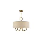 Livex Lighting 58865-48 Bellingham 5-Lights 60W Antique Gold Leaf Pendant