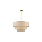 Livex Lighting 58878-48 Bellingham 5-Lights 60W Antique Gold Leaf Pendant