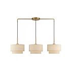Livex Lighting 58893-48 Bellingham 3-Lights 180W Antique Gold Leaf Chandelier