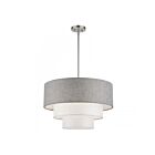 Livex Lighting 60016-91 4-Lights 240W Brushed Nickel Chandelier