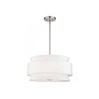 Livex Lighting 60023-91 4-Lights 240W Brushed Nickel Chandelier