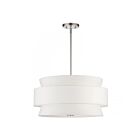 Livex Lighting 60025-91 5-Lights 300W Brushed Nickel Chandelier