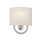 Livex Lighting 60271-91 1-Light 40W Brushed Nickel Wall Sconce