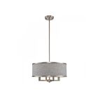 Livex Lighting 60424-91 Ridge 4-Lights 240W Brushed Nickel Pendant