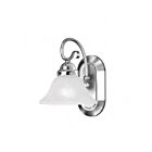 Livex Lighting 6101-05 Coronado 1-Light 100W Polished Chrome Bath Vanity Light