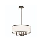 Livex Lighting 62615-07 Ridge 4-Lights 240W Bronze Convertible Pendant