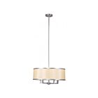 Livex Lighting 6294-91 Ridge 4-Lights 240W Brushed Nickel Chandelier