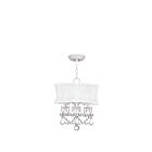 Livex Lighting 6303-03 Newcastle 3-Lights 180W White Convertible Semi-Flush Mount or Pendant