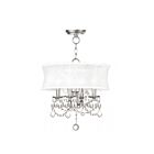 Livex Lighting 6304-91 Newcastle 4-Lights 240W Brushed Nickel Pendant