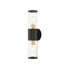 Livex Lighting 71922-07 Atlantic 2-lights 120W Bronze with Antique Gold Finish Accents Outdoor Wall Lantern