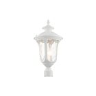 Livex Lighting 7859-13 3-Lights 180W Textured White Outdoor Post Top Lantern