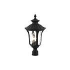 Livex Lighting 7859-14 3-Lights 180W Textured Black Outdoor Post Top Lantern