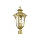 Livex Lighting 7859-33 3-Lights 180W Soft Gold Outdoor Post Top Lantern