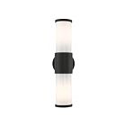 Livex Lighting 79322-14 2-Lights 120W Textured Black Outdoor Wall Lantern