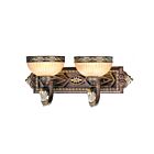 Livex Lighting 8532-64 2-Lights 120W Bronze and Gilded Bath Vanity Light