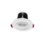 Lotus LED AD-35-S12W White/Black 12W 3.5" LED Round Gimbal Recessed CCT Selectable