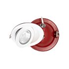 Lotus LED FR-LED-4-S9W-5CCT-FG-WH 9W 4" White LED Round Fire Rated Floating Gimbal Recessed CCT Selectable