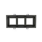 Lotus LED LLL-M3-BK Black Multi 3-Head Recessed Trim