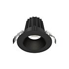 Lotus LED JXL-COB02-R08W-CCT-BK-2RR-BF-BK 8W 2" Black LED Round Recessed Light CCT Selectable