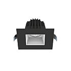 Lotus LED JXL-COB02-S08W-CCT-BK-2SR-BF-WH 8W 2" Black LED Square Recessed Light CCT Selectable