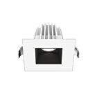 Lotus LED JXL-COB02-S08W-CCT-WH-2SR-SM-BK 8W 2" White LED Square Recessed Light CCT Selectable