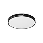 Lumifaro CLC-07 36W Black and Brushed Steel/Black and Black Semi Flush Mount