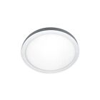 Lumifaro CHL5R-30K-40K 8W White/Brushed Steel/Black Flush Mount