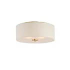Maxim Lighting 10010OMNAB Bongo 3-Lights 60W Natural Aged Brass Flush Mount