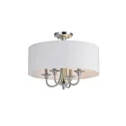 Maxim Lighting 10013WLSN Bongo 4-Lights 60W Satin Nickel Semi-Flush Mount