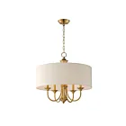 Maxim Lighting 10015OMNAB Bongo 5-Lights 300W Natural Aged Brass Pendant