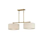 Maxim Lighting 10016OMNAB Bongo 2-Lights 120W Natural Aged Brass Pendant