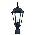 Maxim Lighting Westlake 1001BK 1-Light 60W Black Outdoor Post Lantern