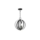 Maxim Lighting 10030BK Provident 3-Lights 180W Black Pendant