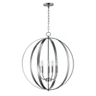 Maxim Lighting 10032SN Provident 5-Lights 300W Satin Nickel Pendant