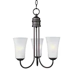 Maxim Lighting 10043FTOI Logan 3-Lights 180W Oil Rubbed Bronze Incandescent Chandelier