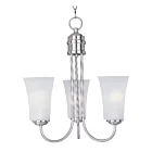 Maxim Lighting 10043FTSN Logan 3-Lights 180W Satin Nickel Incandescent Chandelier
