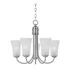 Maxim Lighting 10045FTSN Logan 5-Lights 300W Satin Nickel Incandescent Chandelier