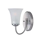 Maxim Lighting Logan 10051FTSN 1-Light 60W Satin Nickel Vanity Light
