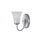 Maxim Lighting Logan 10051FTSN 1-Light 60W Satin Nickel Vanity Light