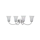 Maxim Lighting Logan 10054FTSN 4-Lights 60W Satin Nickel Vanity Light